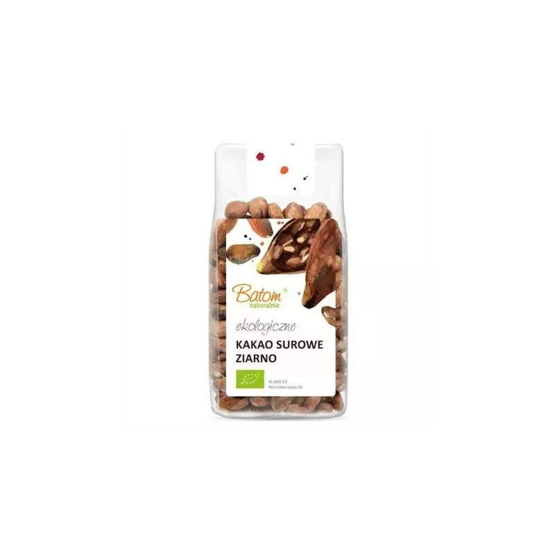 Kakao Surowe Ziarno BIO 150 g - BATOM
