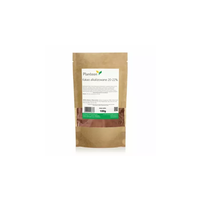 Kakao Alkalizowane 20-22% 100 g - Planteon