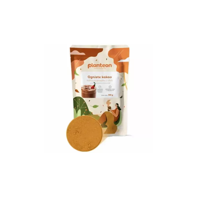 Ogniste Kakao w Proszku z Chilli 100 g - Planteon