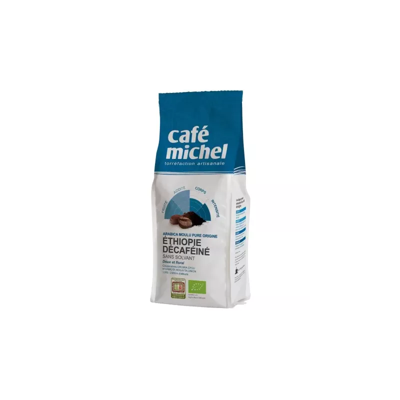 Kawa Mielona Bezkofeinowa Arabica Etiopia Bio 250 g - Fair Trade