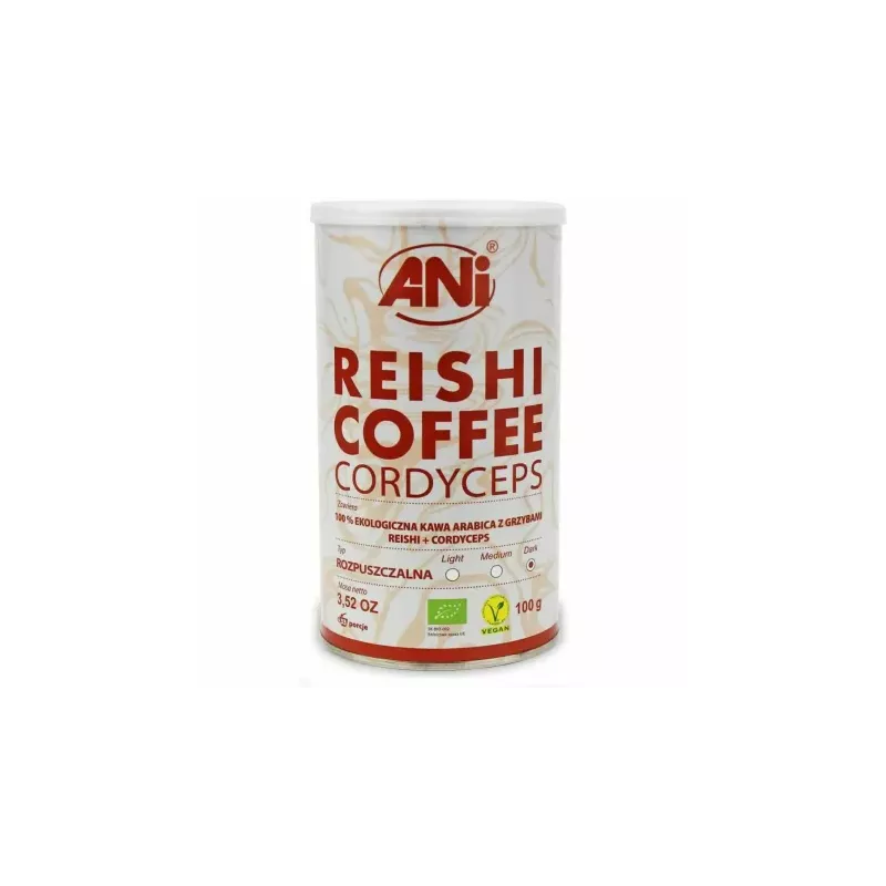 Kawa Rozpuszczalna Reishi+ Cordyceps Bio 100 g - ANI