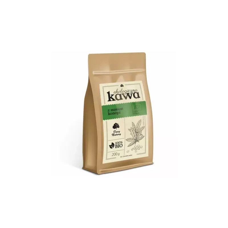 Kawa z Nasion Konopi Eko 200 g - Dary Natury