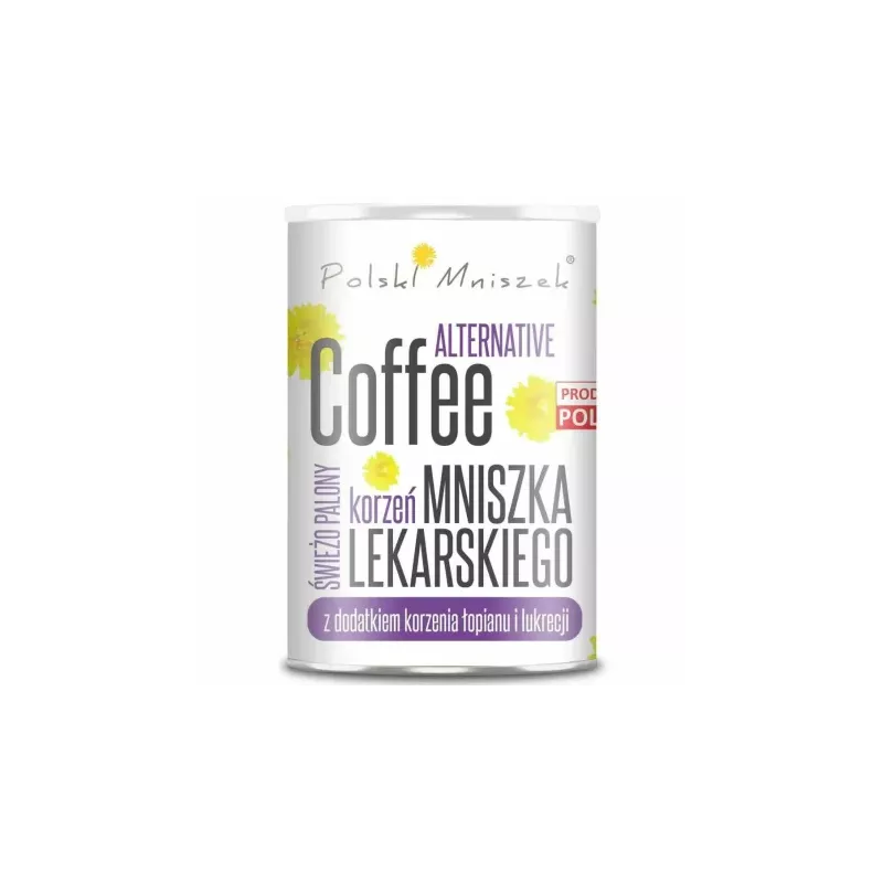 Kawa z Korzenia Mniszka Lekarskiego plus Łopian i Lukrecja Bezkofeinowa 150 g - Polski Mniszek