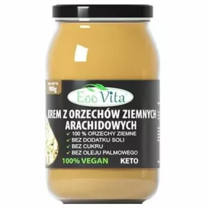 Krem z Orzechów Ziemnych 100% 900 g - EOOVITA- Krem Orzechowy