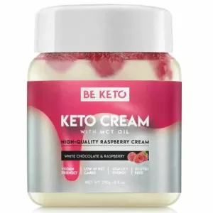 Keto Krem Biała Czekolada and Malina 250 g - Beketo