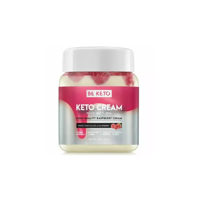 Keto Krem Biała Czekolada and Malina 250 g - Beketo