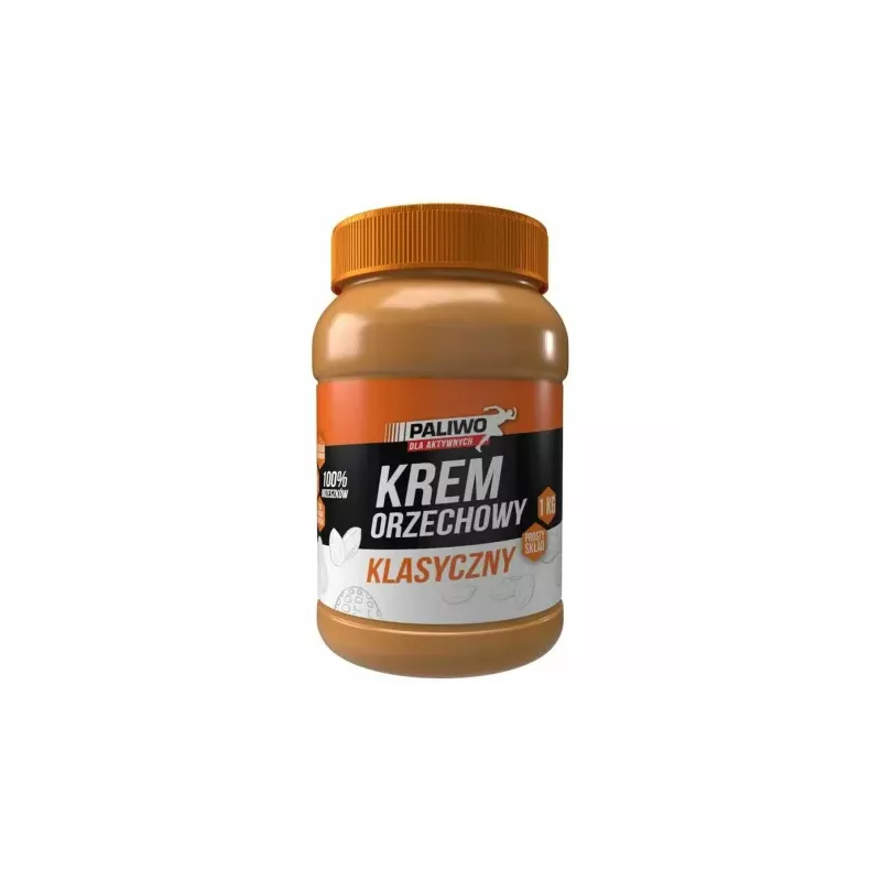 Krem Orzechowy Klasyczny 100% Bez Dodatku Soli i Cukru 1 kg - Paliwo Dla Aktywnych