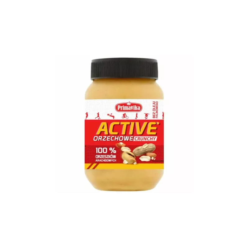 Pasta Orzechowa ACTIVE Crunchy 470 g - Primavika