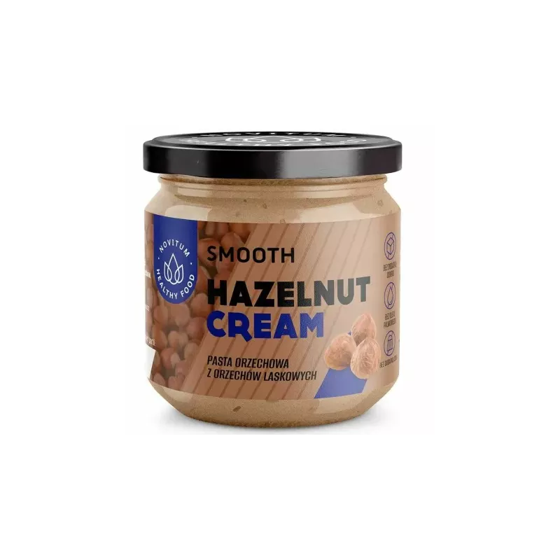 Krem z Orzechów Laskowych Smooth 500 g - Novitum