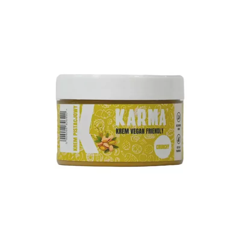 Krem Pistacjowy Bez Dodatku Cukru CRUNCHY Vegan Friendly 200 g - Karma