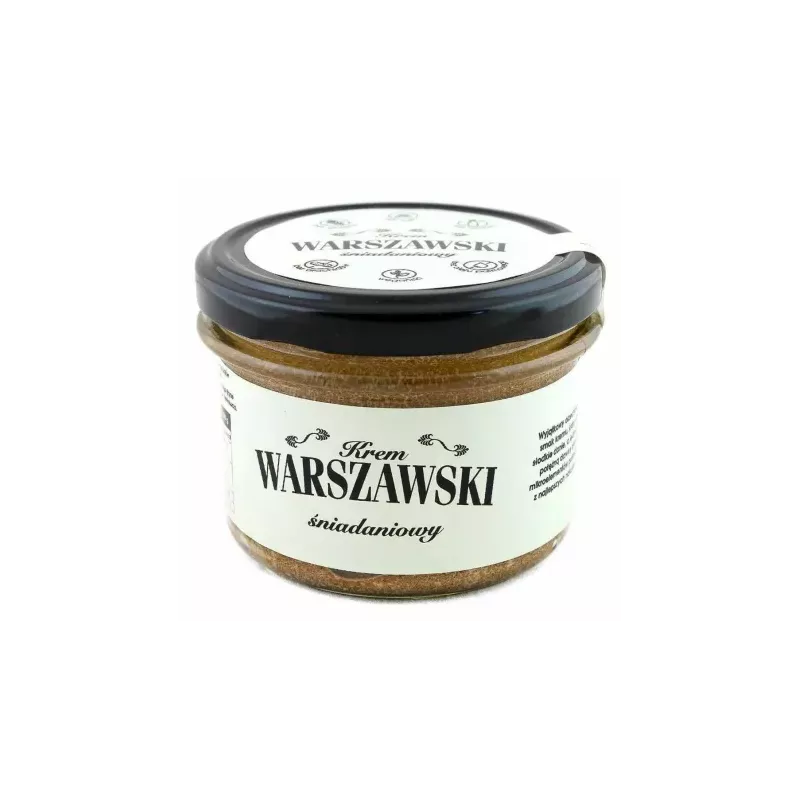 Krem Warszawski Orzechowo Czekoladowy słodzony Erytrytolem i Ksylitolem 190 g Warszawski