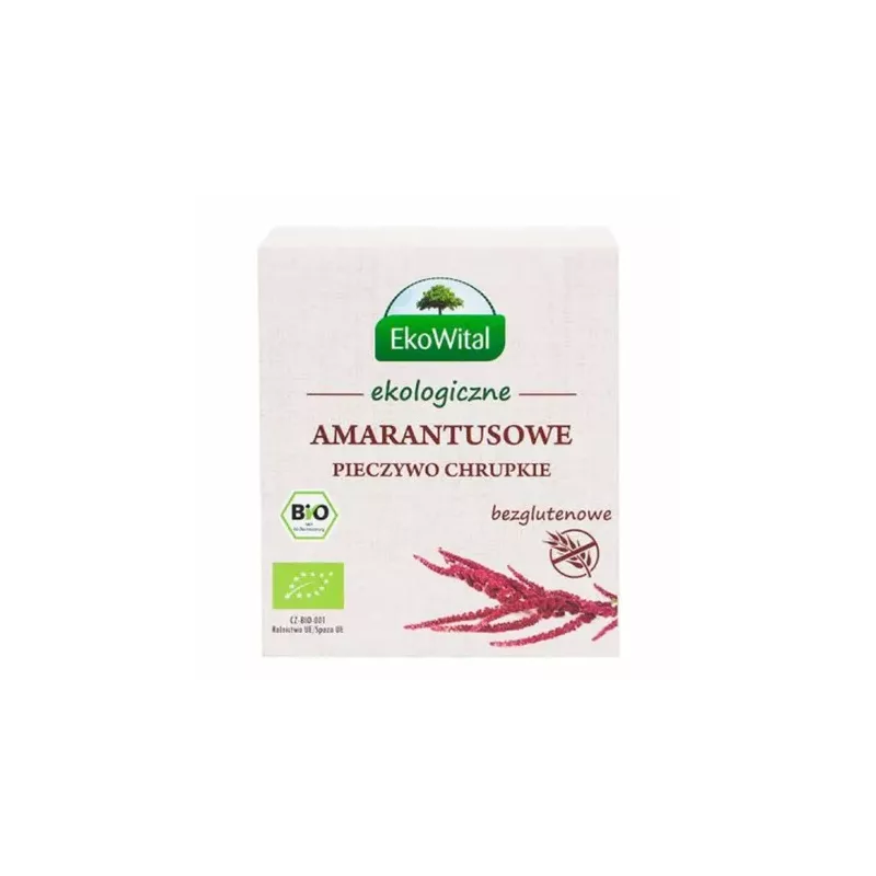 Pieczywo Chrupkie Amarantusowe Bezglutenowe Bio 100 g - EkoWital