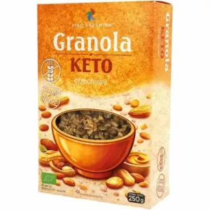 Granola KETO Orzechowa Bezglutenowa Bio 250 g - Pięć Przemian