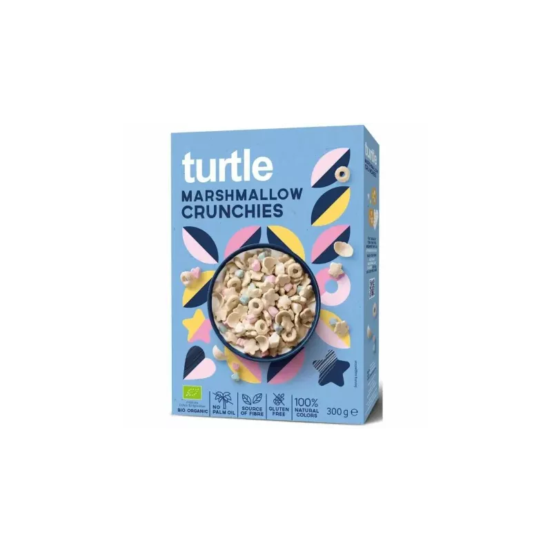 Chrupki Zbożowe z Piankami Marshmallow Bezglutenowe Bio 300 g - Turtle
