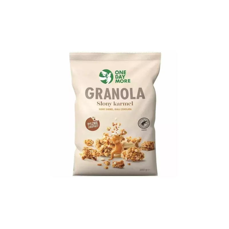 Granola ze Słonym Karmelem i Białą Czekoladą 350 g - One Day More