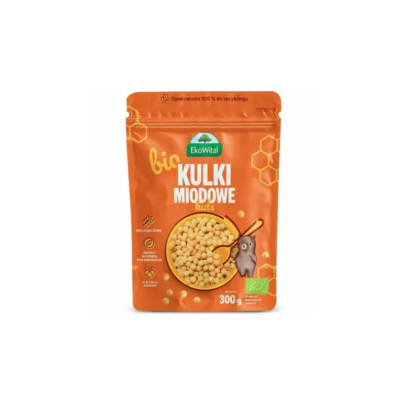 Kulki Miodowe Kids BIO 300 g - EkoWital