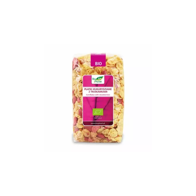 Płatki Kukurydziane z Truskawkami Bio 250 g - Bio Planet