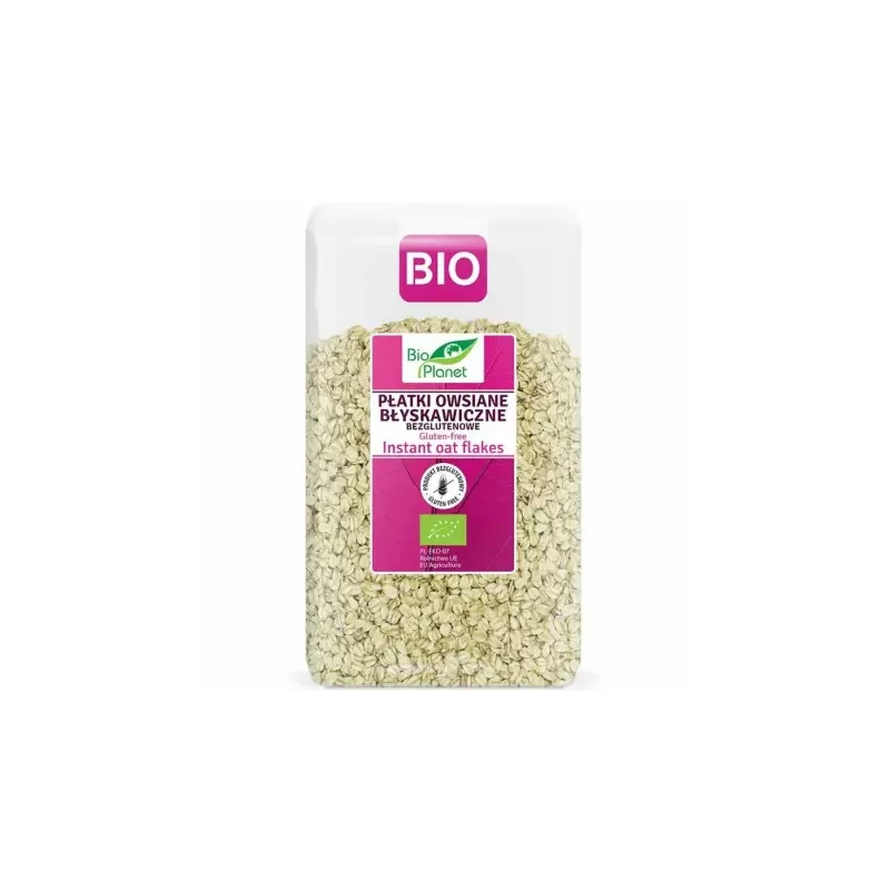 Płatki Owsiane Błyskawiczne Bezglutenowe Bio 600 g - Bio Planet