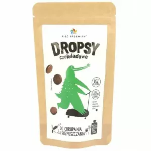 Dropsy Czekoladowe Bez Dodatku Cukru Bezglutenowe 200 g - Pięć Przemian