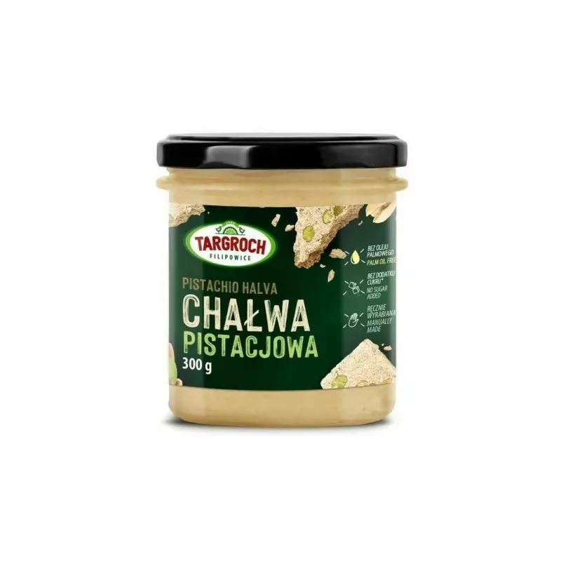 Chałwa Pistacjowa Bez Dodatku Cukru 300 g - Targroch