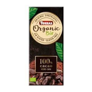 Czekolada Gorzka 100% Kakao Bez Dodatku Cukru BIO 100 g - Torras