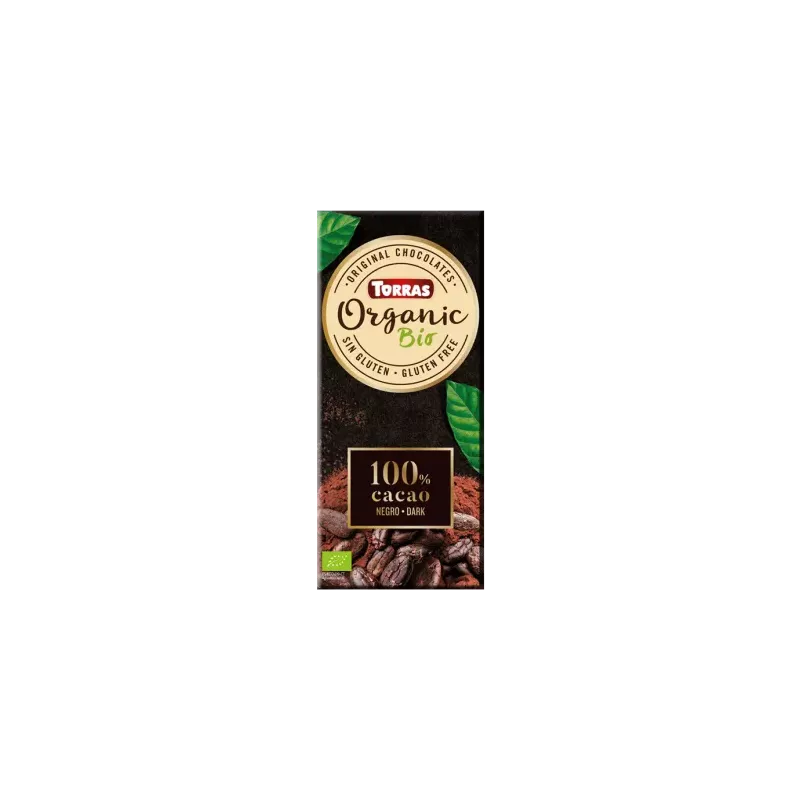 Czekolada Gorzka 100% Kakao Bez Dodatku Cukru BIO 100 g - Torras