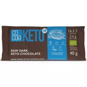 Czekolada Keto z Olejem MCT Bez Dodatku Cukru Bio 40 g - Cocoa