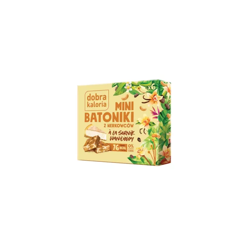 Mini Batoniki a la Sernik z Nerkowców 102 g (6x 17 g) Dobra Kaloria