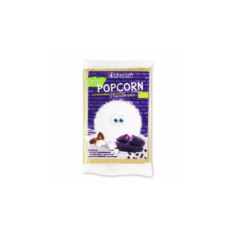 Popcorn z Niebieskiej Kukurydzy z Masłem Shea i Solą Bio 100 g - Bluecorn