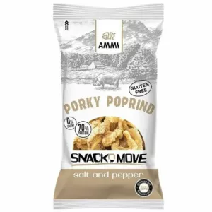 Prażynki Wieprzowe Keto Sól i Pieprz 40 g - AMMI
