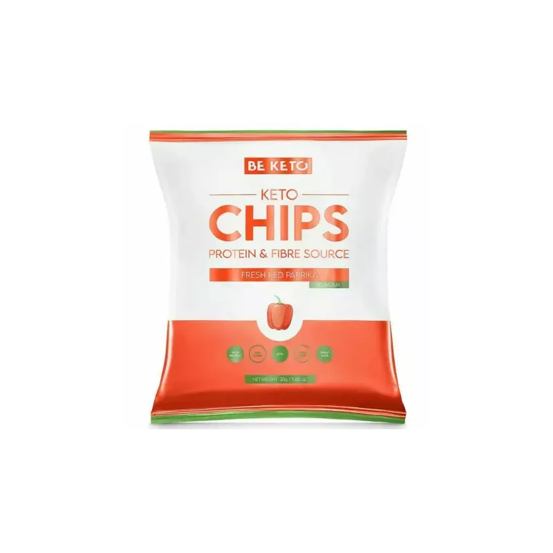 Keto Chipsy Świeża Czerwona Papryka 30 g - Beketo