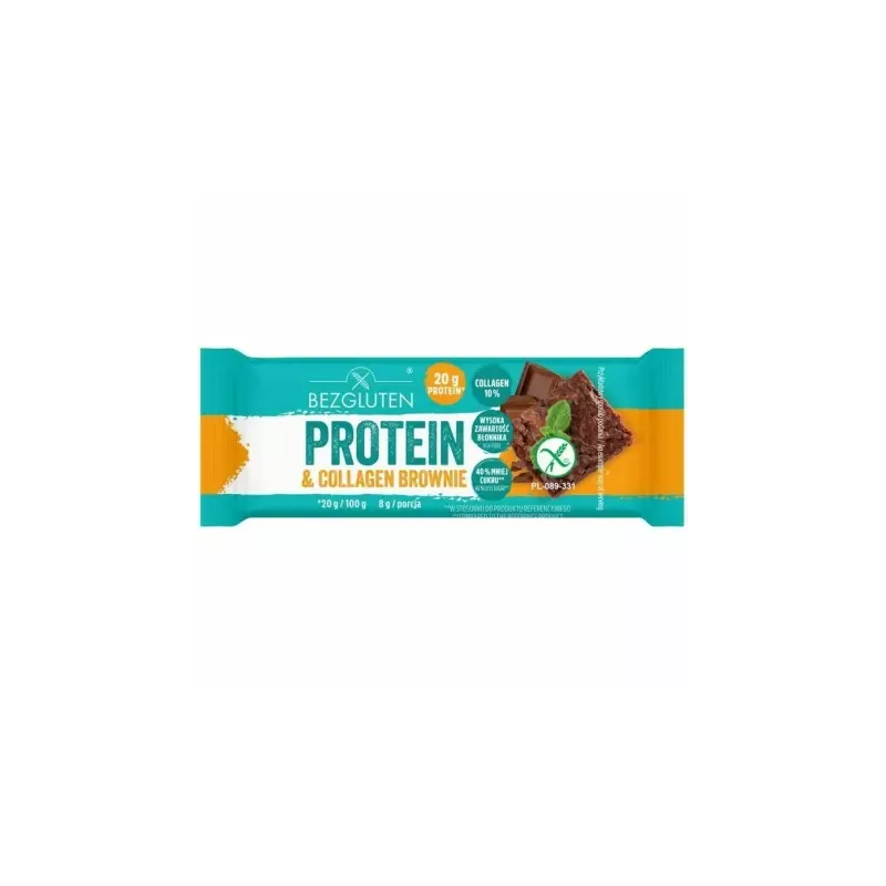 Brownie Protein Collagen 40 g - Bezgluten