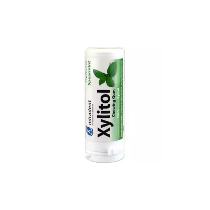 Xylitol Guma do Żucia Mięta Kędzierzawa 30 Sztuk - Miradent