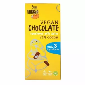 Czekolada Słodzona Daktylami Bezglutenowa Bio 80 g Super Fudgio