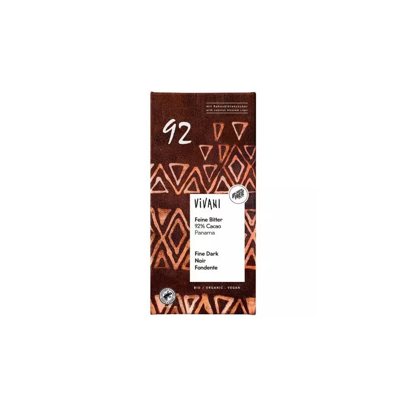 Czekolada Gorzka 92% Bio 80 g - Vivani