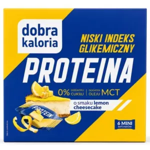 Mini Batoniki Proteina Lemon Cheesecake 102 g (6x 17 g) - Dobra Kaloria