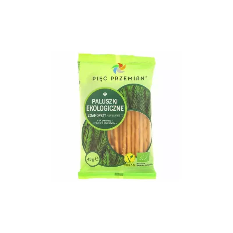 Paluszki z Samopszy Pełnoziarniste Bio 45 g - Pięć Przemian
