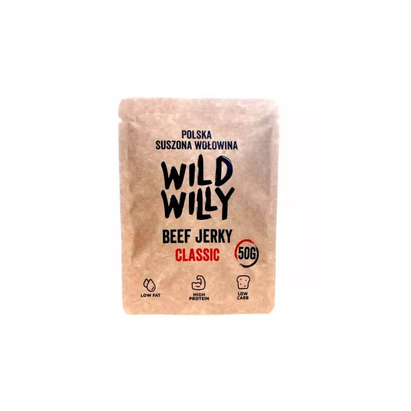 Beef Jerky Suszona Wołowina Classic 50 g - Wild Willy