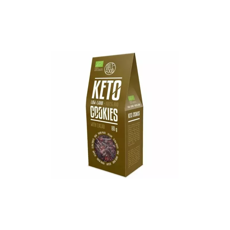 Ciasteczka Keto z Kakao Bio 80 g - Diet-Food