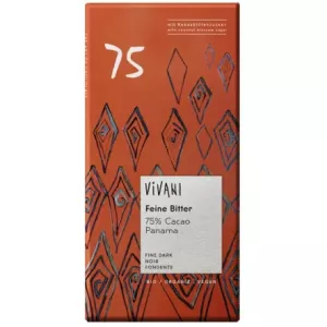 Czekolada Gorzka 75% Kakao Bio 80 g - Vivani
