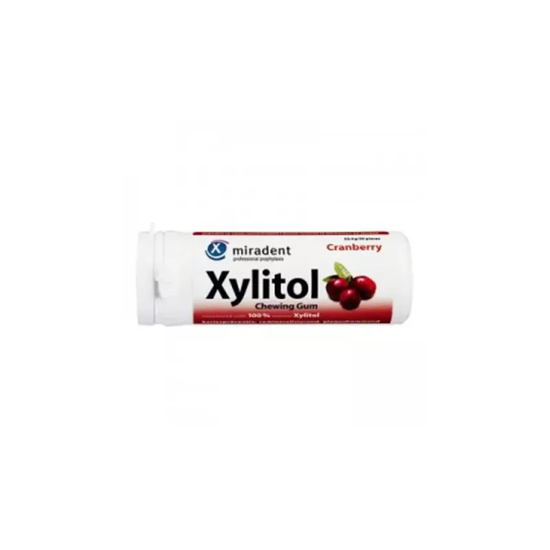 Xylitol Guma do Żucia Żurawina (30 Sztuk) - Miradent