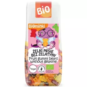 Żelki Misie Bez Żelatyny Bezglutenowe Bio 100 g - Biominki