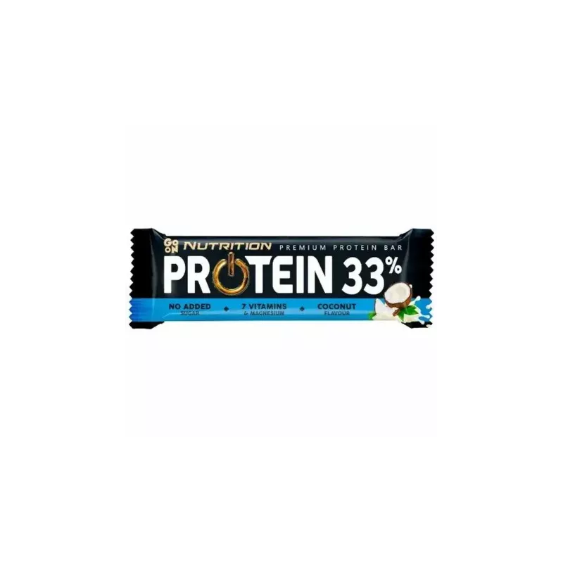 Baton Proteinowy 33% Kokosowy 50 g - GO ON Nutrition
