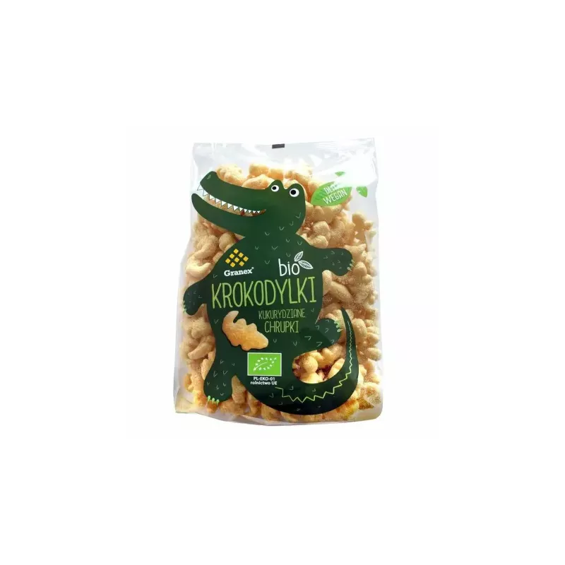 Chrupki Kukurydziane Krokodylki Bio 80 g - Granex