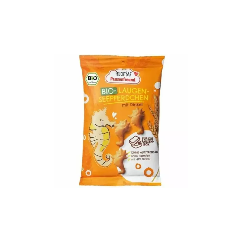 Przekąska Orkiszowa w Kształcie Koników Morskich Bio 90 g - FruchtBar