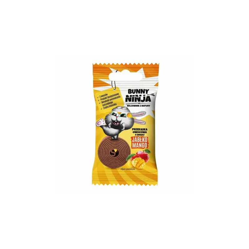 Przekąska Owocowa o Smaku Jabłko - Mango 15 g - Bunny Ninja