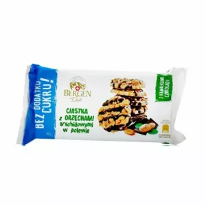 Ciastka z Orzechami Arachidowymi Bez Dodatku Cukru 100 g Bergen Diet