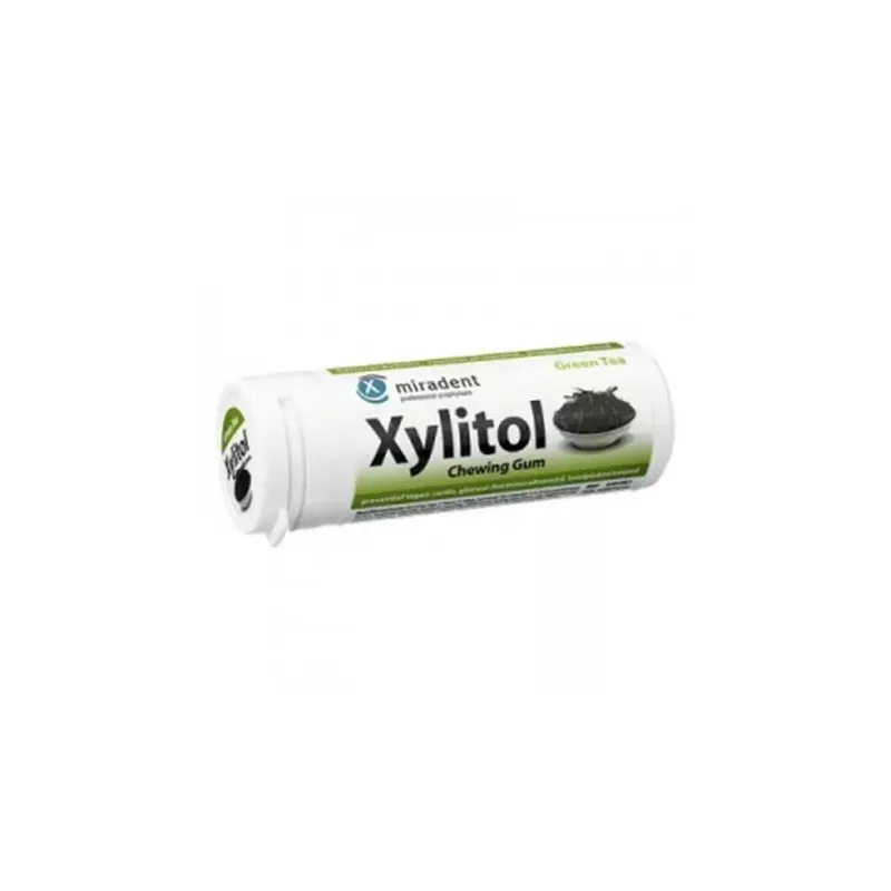 Xylitol Guma do Żucia Zielona Herbata (30 Sztuk) - Miradent