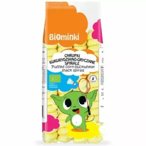 Chrupki Kukurydziano-Gryczane Spirale Bezglutenowe Bio 60 g - Biominki