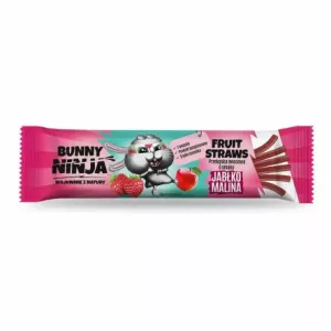 Fruit Straws Przekąska Owocowa Jabłko - Malina 16 g - Bunny Ninja